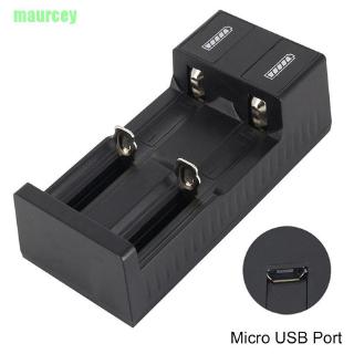 ma อุปกรณ์ชาร์จแบตเตอรี่ลิเธียม usb port dual slot universal สําหรับ 3.7 v 18650 26650 14500 li - ion