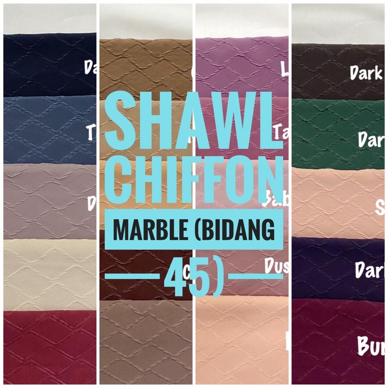 SHAWL CHIFFON MARBLE