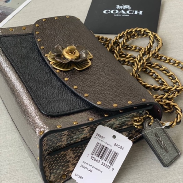 0 Parker 18 In Signature Canvas With Rivets And Snakeskin 39680 shop brandnamebag.usa ThaiPick