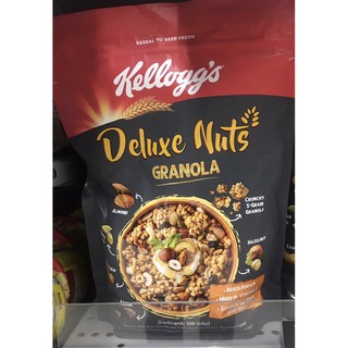 เคลล็อกส์ดีลักซ์นัทกราโนลา220กรัม Kelloggs Nuts Granola 220g