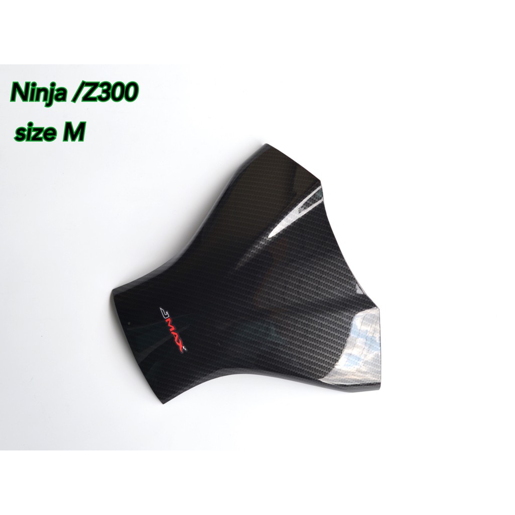 ครอบถัง ตรงรุ่น KAWASAKI Ninja /Z300 Size M ลายฟิล์มคาร์บอน 6D