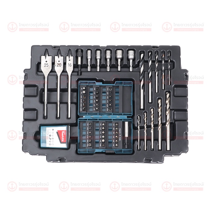 Makita ชุดดอกสว่านและดอกไขควง+กล่องพลาสติก B-43072 (66 ชิ้น) |กล่อง|TTR Store ราคา ถูกที่สุด ดีลบีเคเค