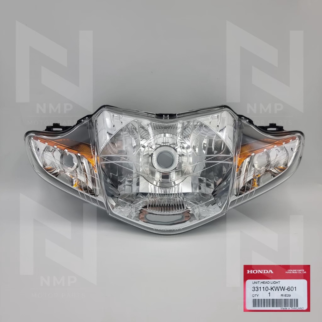 ไฟหน้า WAVE 110I สตาร์ทมือ 5 ขั้ว โคมใส แท้ HONDA HEADLIGHT  70