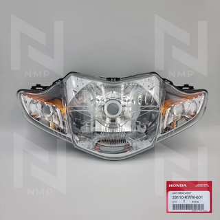 ไฟหน้า wave 110I สตาร์ทมือ 5 ขั้ว โคมใส แท้ HONDA HEADLIGHT