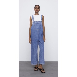 zara denim jumpsuits size xs