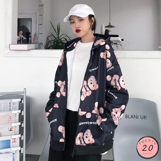 🎇 New2023 🎇 เสื้อแจ็คเก็ตฮู๊ด ลายตุ๊กตาหมี