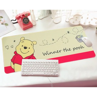 POOH   แผ่นรอง คีย์บอร์ด รองคีย์บอร์ด keyboard ลาย   POOH   หมีพูห์       ขนาด 30 x 70 cm แผ่นหนานุ่ม มียางกันลื่น ด้านใ