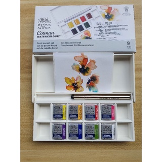 ชุดสีน้ำก้อนคอทแมน8 สีWinsor &amp; newton