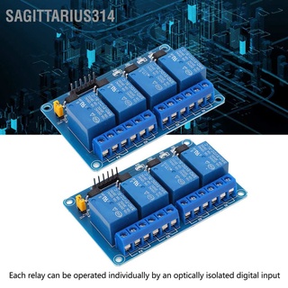 Sagittarius314 โมดูลรีเลย์ออปโต้คัปเปลอร์ Abs 4 ช่องทาง สําหรับตัวควบคุม Plc 5V 2 ชิ้น