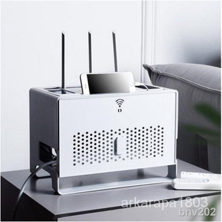 №เราเตอร์ไร้สายกล่องเก็บ set-top box ชั้นวาง wifi ที่เก็บสายไฟ ลวดสายเคเบิลเครือข่ายจบกล่องซ็อกเก็ตสิ่งประดิษฐ์บล็อก