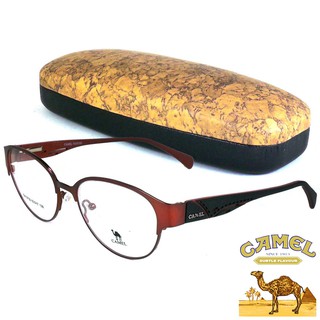 CAMEL แว่นตา รุ่น CA-12732 สีแดง กรอบเต็ม ขาสปริง วัสดุ สแตนเลส สตีล (สำหรับตัดเลนส์) กรอบแว่นตา Eyeglasses