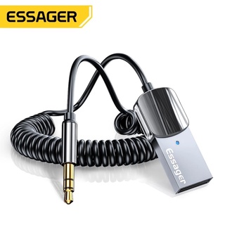 Essager Car Bluetooth Receiver 5.0 with 3.5mm Jack for Car Bluetooth Aux essager bluetooth Adapter