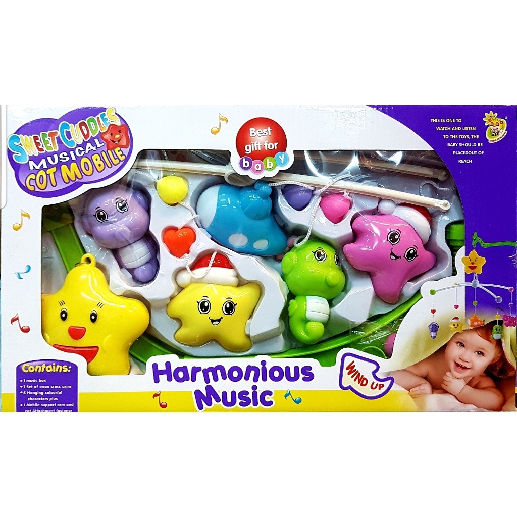 โมบายไขลานโมบายเด็ก โมบายกล่อมนอน  มีเสียงเพลง เสริมพัฒนาการ D029/D031 - รูปที่ 3