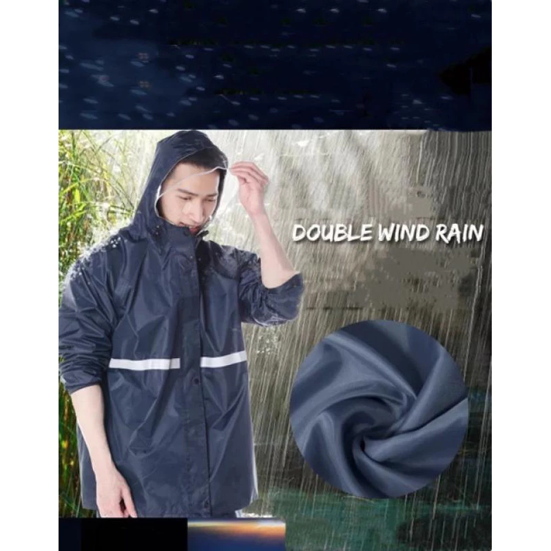 New iRemax ชุดเสื้อและกางเกงกันฝนครบชุด Raincoat Suit Shirt & Pant thumbnail 5
