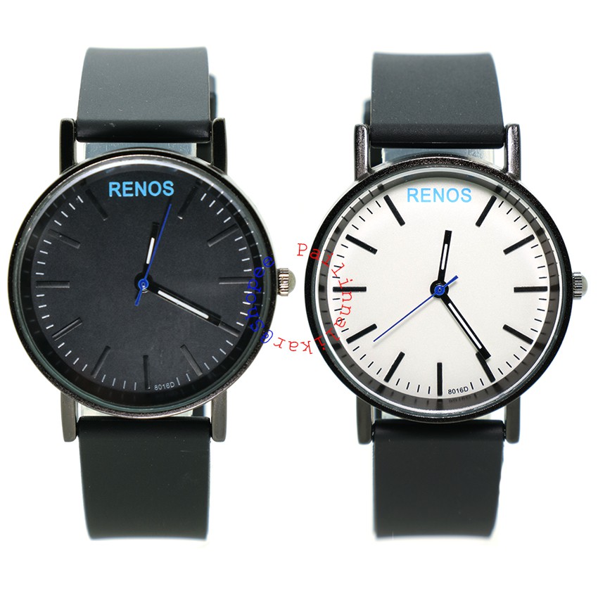 RENOS Watch (Sport) นาฬิกาข้อมือผู้หญิงวัยรุ่นและเด็ก (7+) ทรงกลม ขนาด 30 MM สายยาง ระบบเข็ม