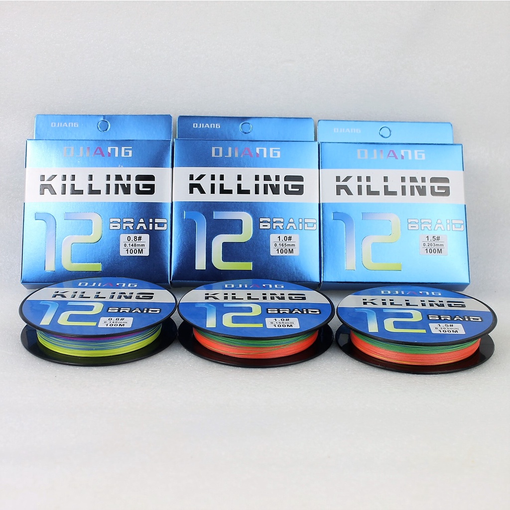 สาย PE X12 Killing สายพีอีถัก12 เหนียม กลม ลื่น ทนทาน Rachafishing - รูปที่ 3