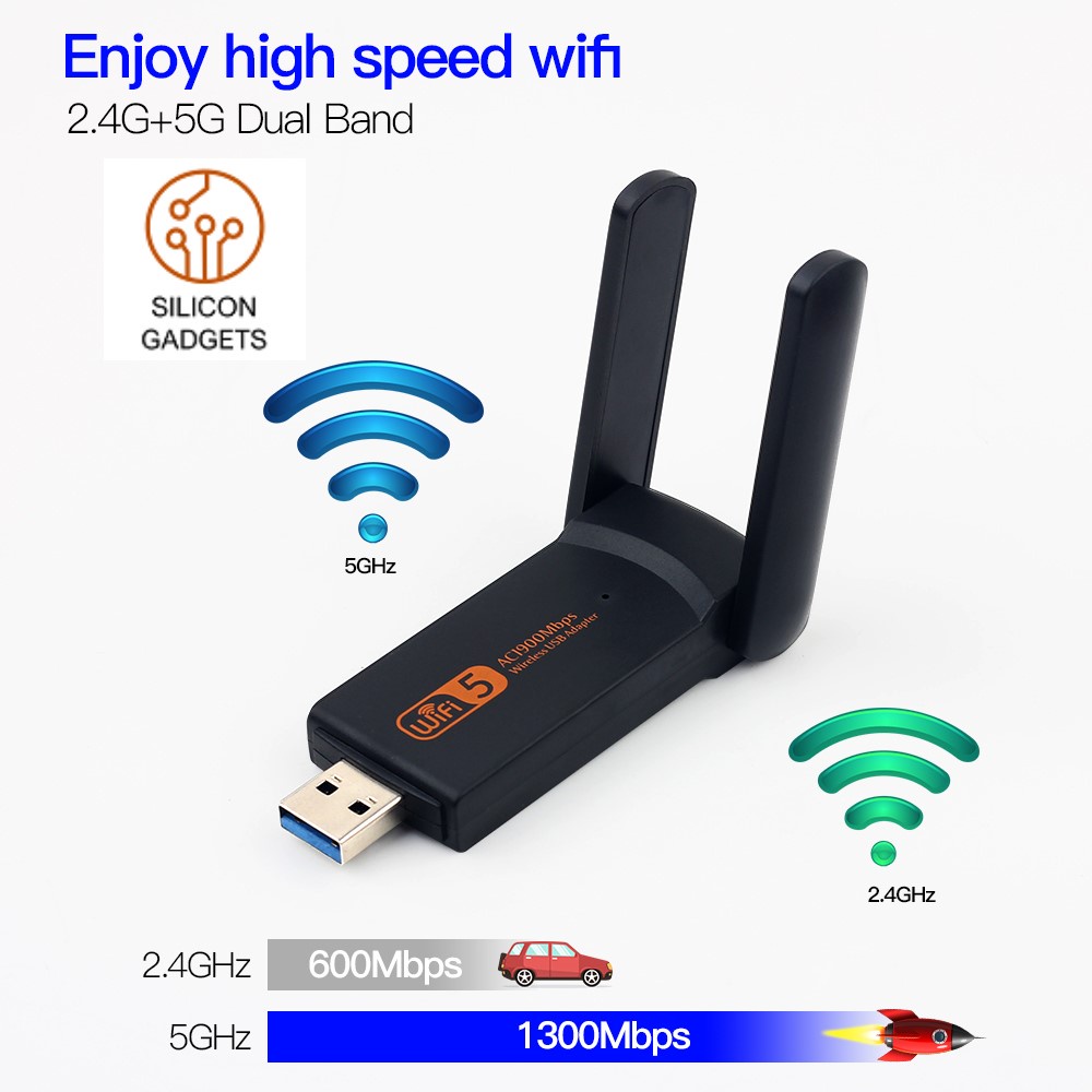 รับประกัน 3 เดือน High Speed Dual Band 5G2.4G WiFi USB 3.0 AC1200AC1900 ...