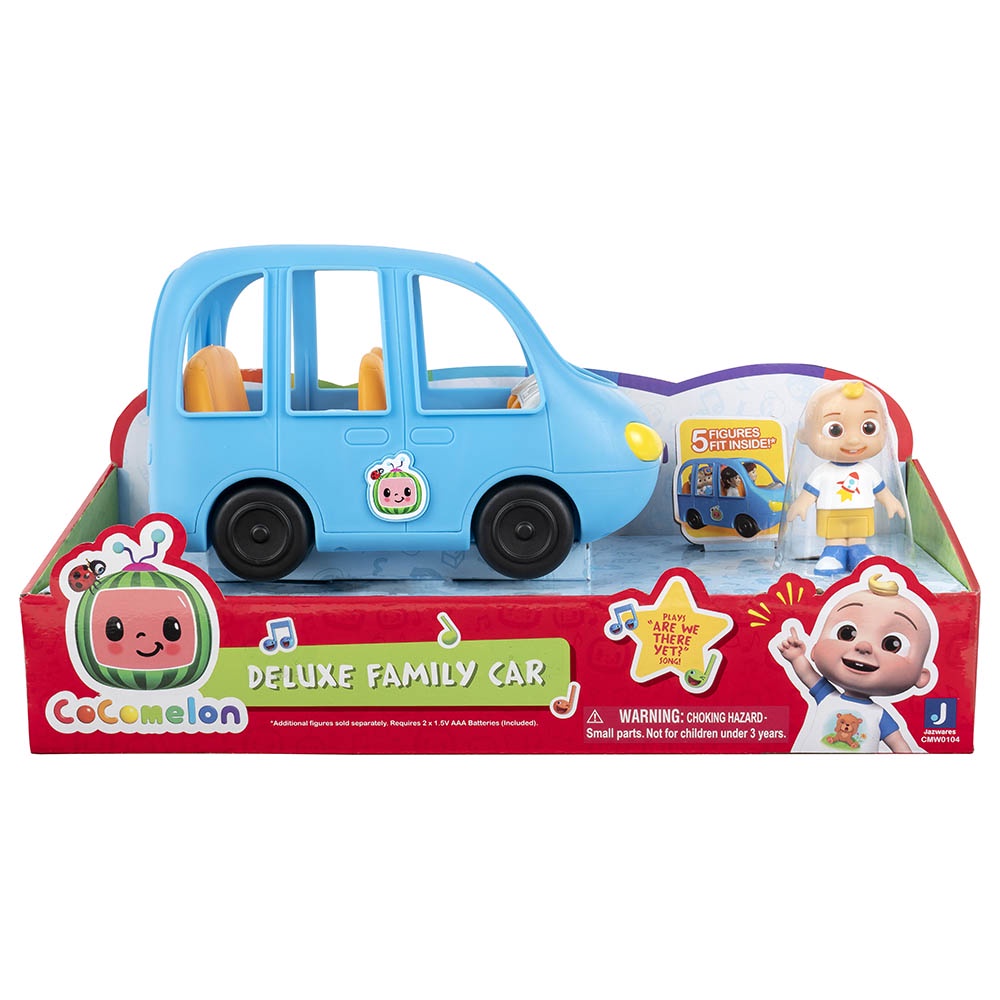 Pretend Play 1095 บาท [ใช้ 2 โค้ดลดเพิ่ม] CoComelon Deluxe Family Fun Car ของเล่น สำหรับเด็ก รถล้อหมุน พร้อมเครื่องดนตรีบรรเลงเพลง Mom & Baby