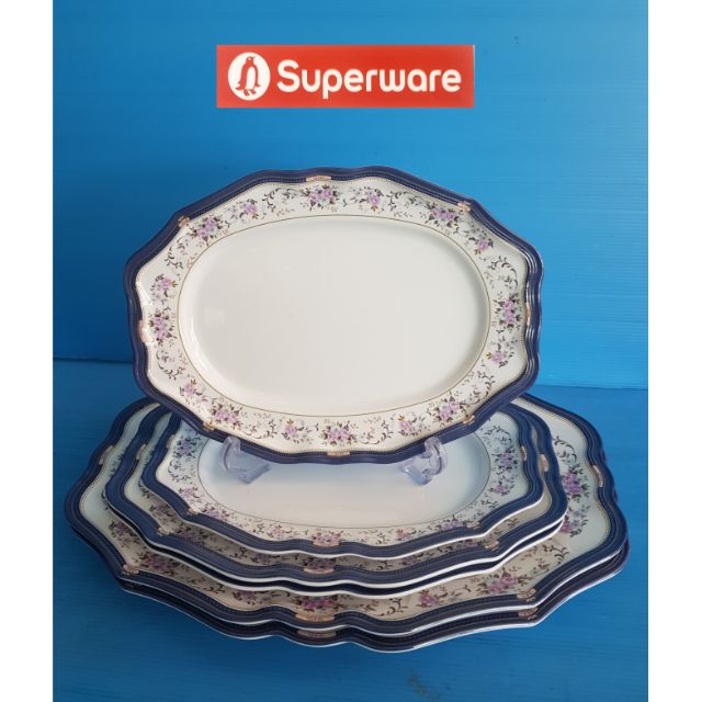 ซุปเปอร์แวร์จานเปล 3 ขนาด 10.5"×2 =11.5"×2=14.5"×2=6 ชิ้น ลายลิตเติ้ลราคา 1,680ลด 25%=1,260 บาท