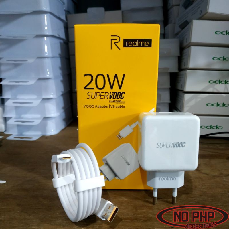 เครื่องชาร์จ 20W REALME 5 3 PRO VOOC FLASH CHARGER MICRO USB