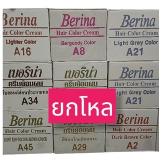 (ยกลังมี12กล่อง) เบอริน่า Berina A3 - A47 ยาย้อมผม สีย้อมผม 60ml