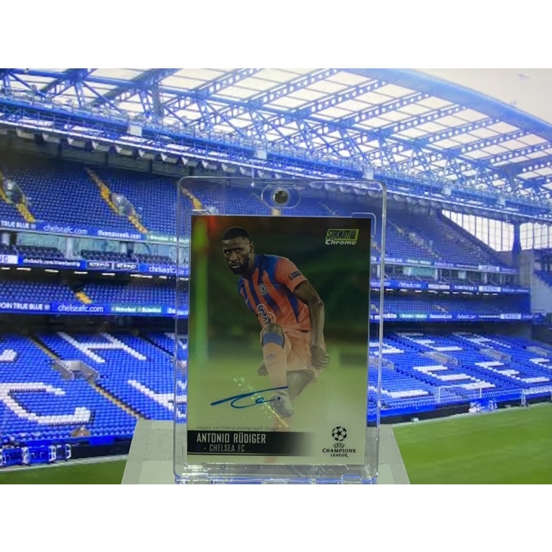 การ์ดลายเซ็นต์นักฟุตบอล 2020-21 Topps Stadium Chrome - Antonio Rudiger CA-AR /99