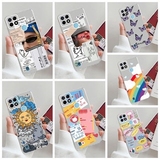 เคส Realme C25Y C25 Y RMX3265 เคสโทรศัพท์ คู่รัก เท่ แฟชั่น ศิลปะ ฉลาก ซิลิโคน นิ่ม ใส TPU เคส