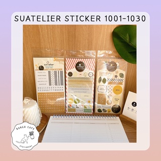 Suatelier Sticker Daily Deco no.1001-1030 // สติ๊กเกอร์ตกแต่ง ไดอารี่ สมุดโน๊ต นำเข้าจากเกาหลี