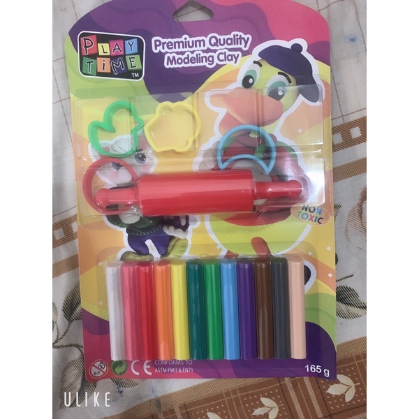 Kiddi แพ็คตุ่มดินเหนียวพร้อมแม่พิมพ์และลูกกลิ้ง