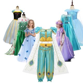 (nnjxd) Baby Fashion Dresses Girls Cosplay Costumes Child Clothes Princess Party Dresses Birthday Clothes Girls Fashion