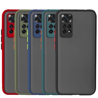 เคสขอบสีเรียวมีกันกระแทกโทรศัพท์ Redmi Note 12s 12 11 11s Pro Plus  China 5G 4G