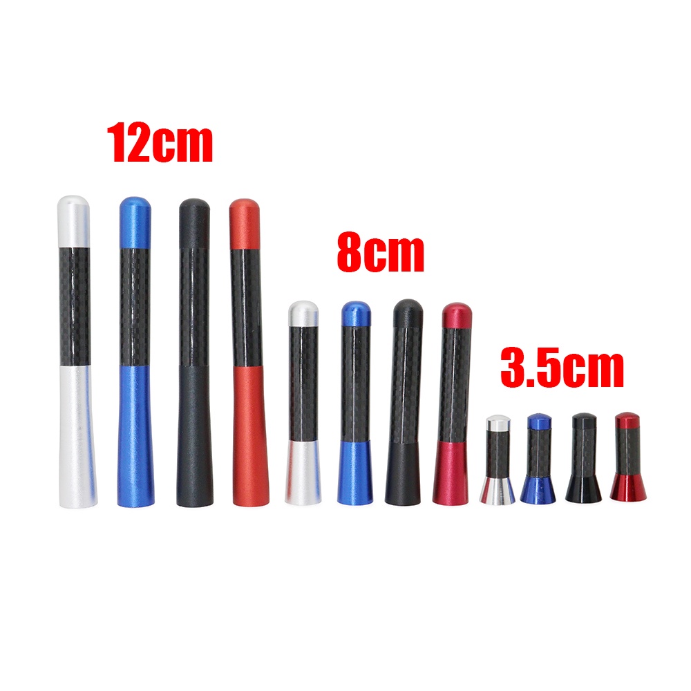 เสาอากาศวิทยุ FM AM คาร์บอนไฟเบอร์ สกรูโลหะ 3.5 ซม. 8 ซม. 12 ซม. อุปกรณ์เสริม สําหรับหลังคารถยนต์ 1 ชิ้น - รูปที่ 4