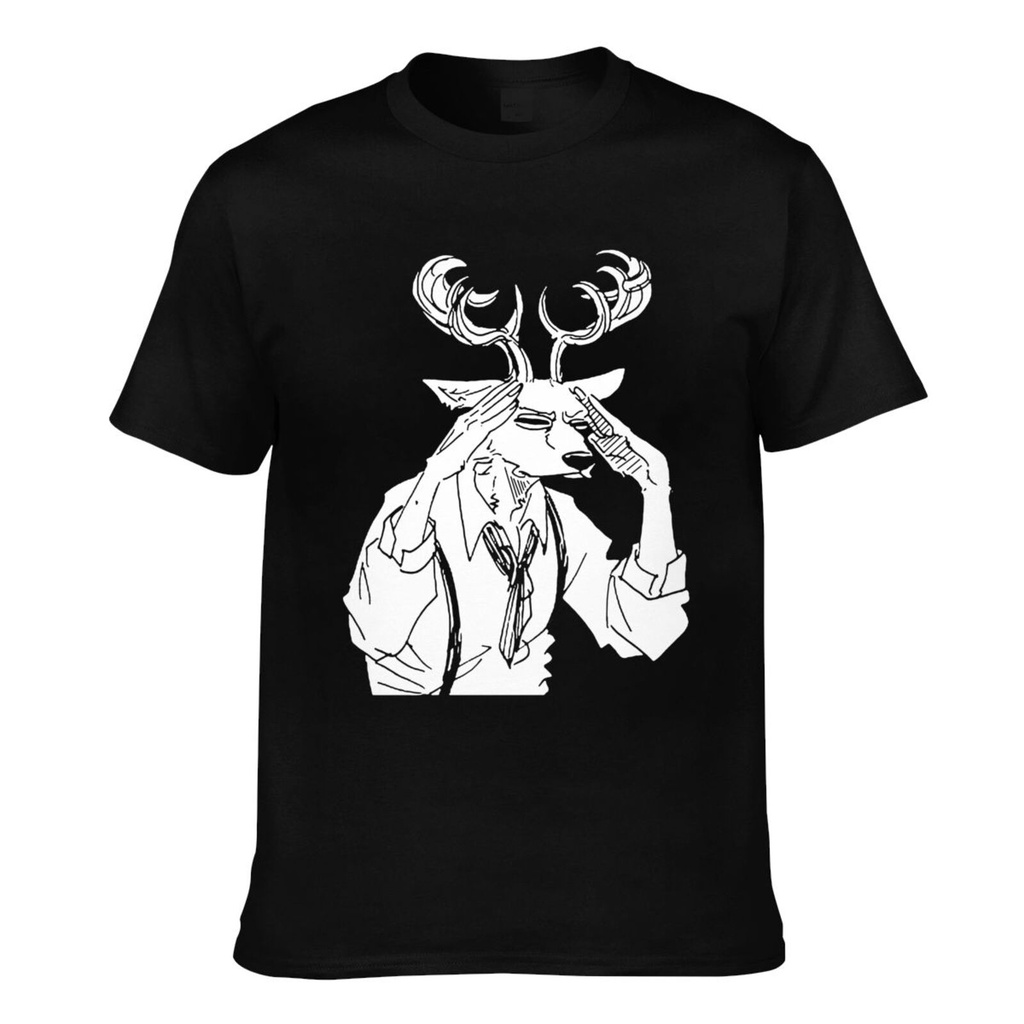 Beastar Deer ตลกมังงะอะนิเมะแฟชั่นบุรุษเสื้อยืดสไตล์เย็นสวมใส่