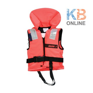 เสื้อชูชีพ แบบมีคอ นกหวีด แถบ ISO 12402-4 100N Lifejacket ISO 12402-4 100N