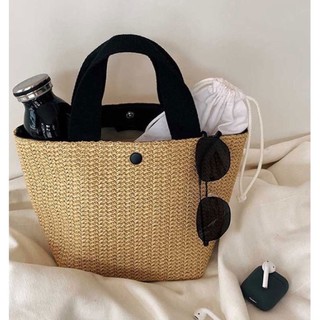 (GGB004) กระเป๋าสาน cafe hopping พร้อมส่ง กระเป๋าสวย สไตล์เกาหลี แฟชั่นเกาหลี