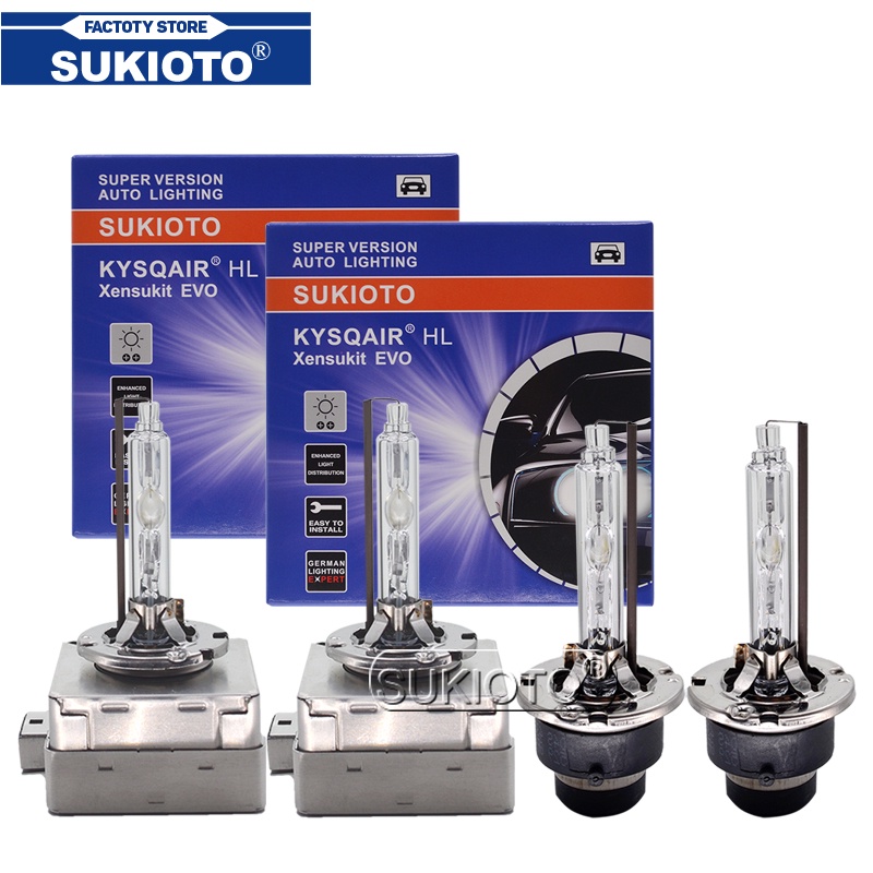 SUKIOTO JAPAN Genuine 2PCS D1S D2S D3S D4S Car HID 35W 55W HID Bulb Xenon Light For Audi A1 A3 A4 S4