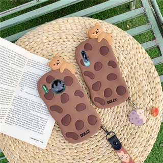 Cartoon bear Huawei Y8P P30 LITE Mate30 Mate20 Pro Y9 Y7Pro 2019 honor play การ์ตูนหมี เคสมือถือ soft shell TPU Case