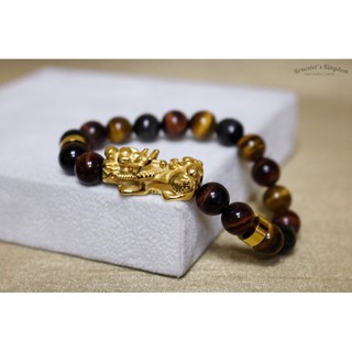 The Pixiu กำไลหินแท้ (Three Tiger Eye)