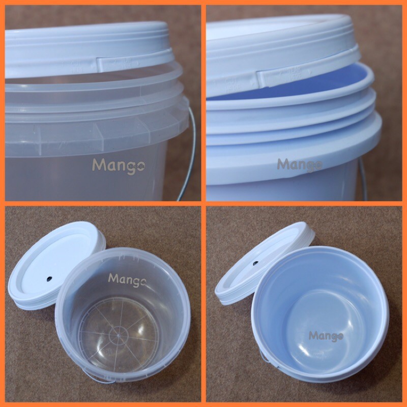 ถังหมักเบียร์ ถังหมักไวน์ ถังFoodgrade 10ลิตร สีใส สีขาว พร้อมเจาะรูยางใส่ Airlock Bucket 10L FoodGrade - รูปที่ 6