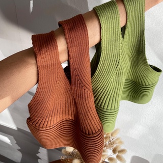 PACHY | FAYE KNIT TOP เพิ่มสีใหม่! 🍏🥨 เสื้อครอปไหมพรม เก็บทรงสวย ผ้าดีมาก