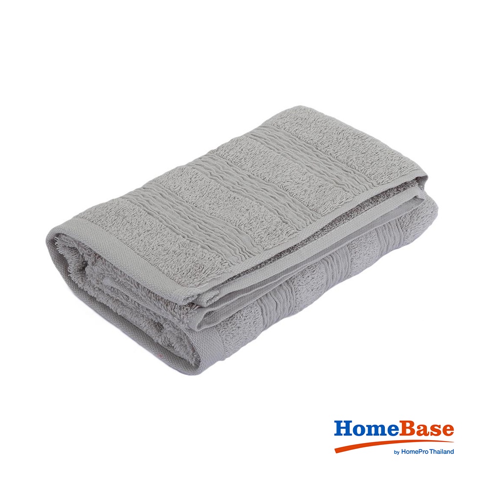 Homebase HLS PURL ผ้าเช็ดตัวผ้าฝ้าย W81xD0.2xH40 Cm สีเทา