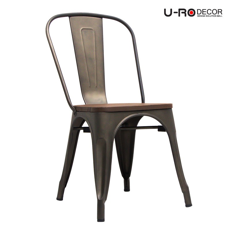 U-RO DECOR รุ่น ZANIA-CW (ซาเนีย-ซีดับบลิว) สีบรอนซ์/แอนทิค เก้าอี้บาร์สตูลเหล็ก เก้าอี้ Chair สตูล