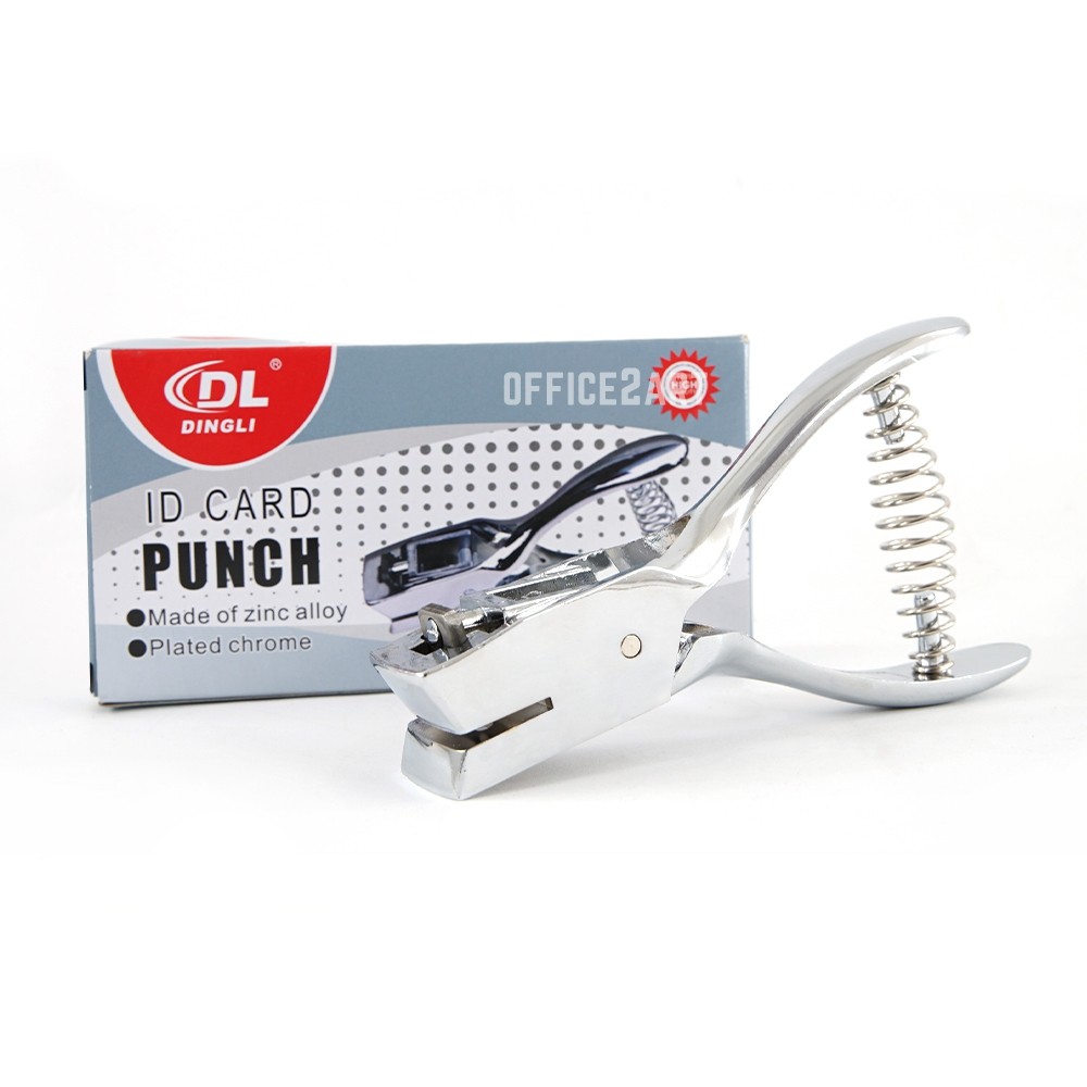 เครื่องเจาะรูบัตร วงรี DL101 / DL0101 เครื่องเจาะรูเดียว ที่เจาะรูกระดาษ ที่เจาะรูบัตร ID Card Punch