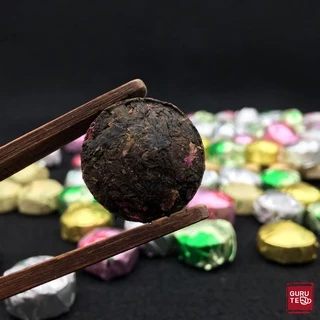 🌱 ชา ผูเอ๋อ อัดเม็ด ผสมดอกไม้ ขนาด 50 กรัม (8-9เม็ด) 🌸 Flowery Brick Puer Tea 🌱