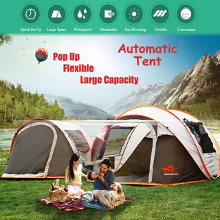 เต็นท์ตั้งแคมป์อัตโนมัติ กันลม กันน้ํา ขนาดใหญ่ 5-8 คน P0p Up Family 280X200X120 ซม.