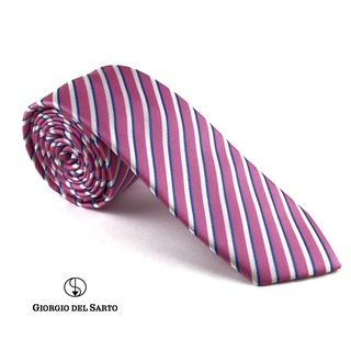 Giorgio Del Sarto Necktie Pink Fabric Texture เนคไทสีชมพูมีเท็กเจอร์