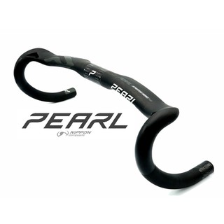 แฮนด์แอร์โร่คาร์บอนสำหรับเสือหมอบ PEARL Handlebar STRATOS AERO