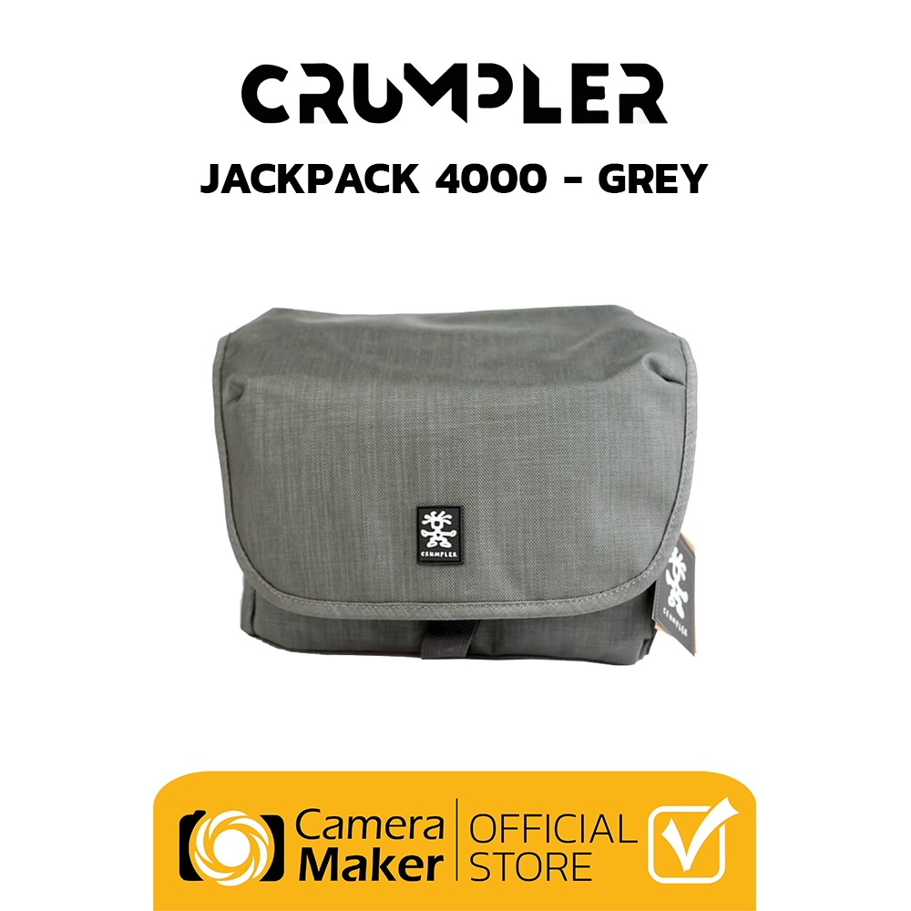 Crumpler กระเป๋ากล้อง กระเป๋าแฟชั่น กระเป๋าสะพายข้าง รุ่น JACKPACK 4000 - GRAY (ประกันศูนย์)