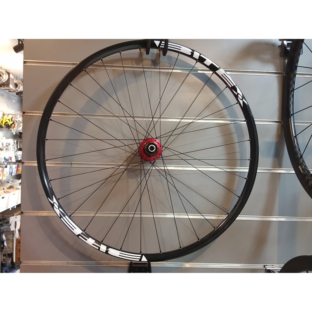 ชุดล้อเสือภูเขา BITEX 29er, 9mm/15mm/12mm/142mm, Wheelset 32/32 ดุมแบร์ริ่ง สีแดง/ดำ Shimano-Sram