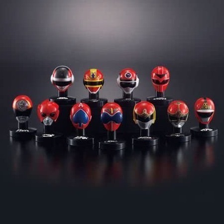 Super Sentai Mask Collection 1 Bandai Red Rangers